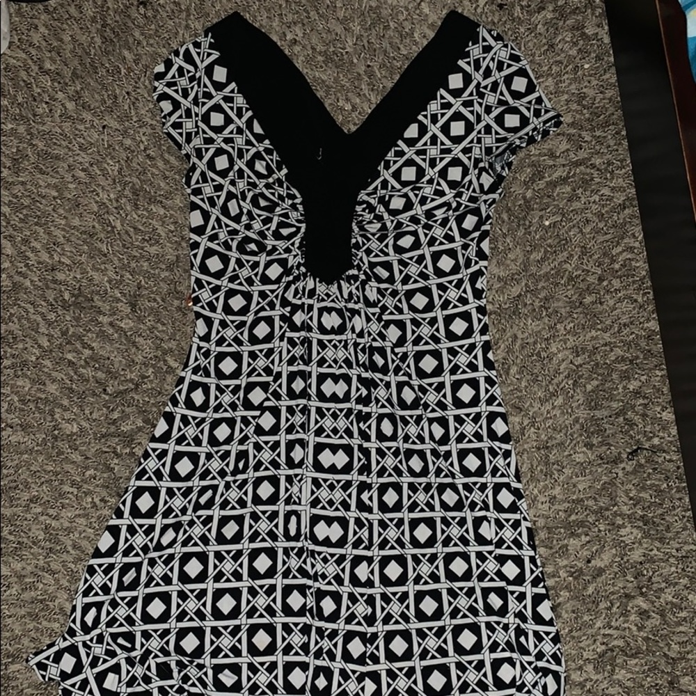 Black and white dress